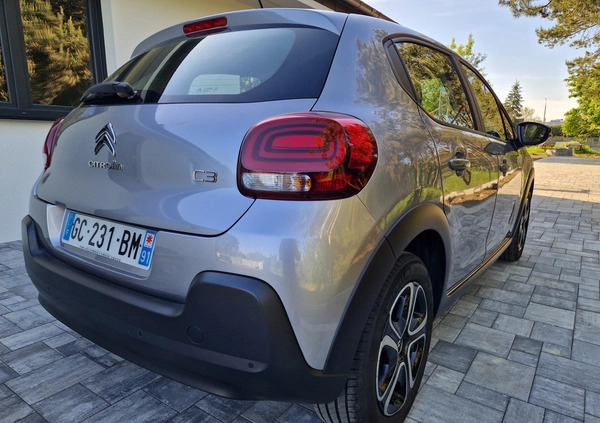 Citroen C3 cena 27500 przebieg: 15927, rok produkcji 2021 z Wągrowiec małe 211